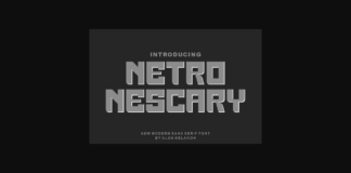 Netro Nescary Font Poster 1