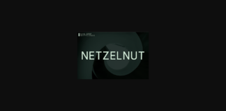 Netzelnut Font Poster 1