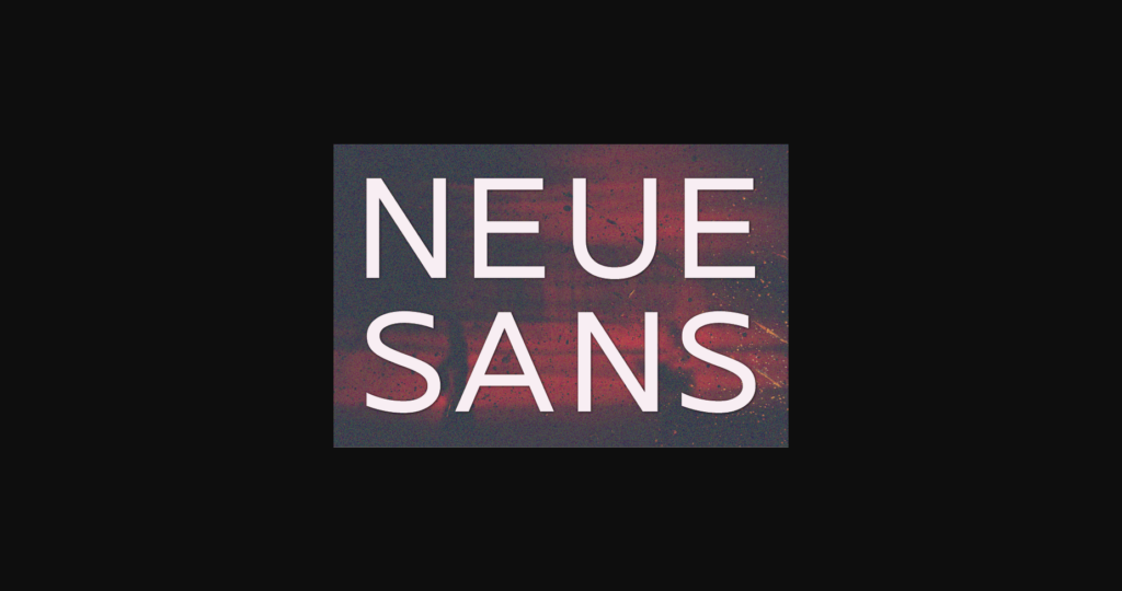 Neue Sans Font Poster 3