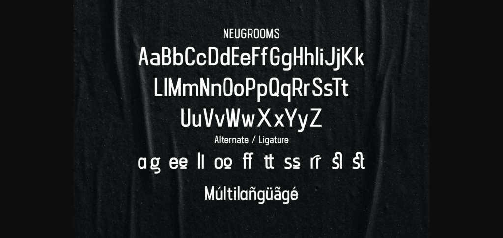 Neugrooms Font Poster 9