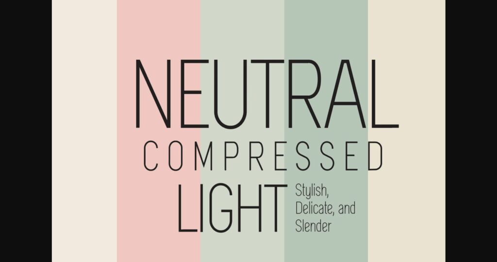 Neutral Font Poster 1