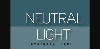 Neutral Light Font Poster 1