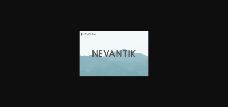 Nevantik Font Poster 1