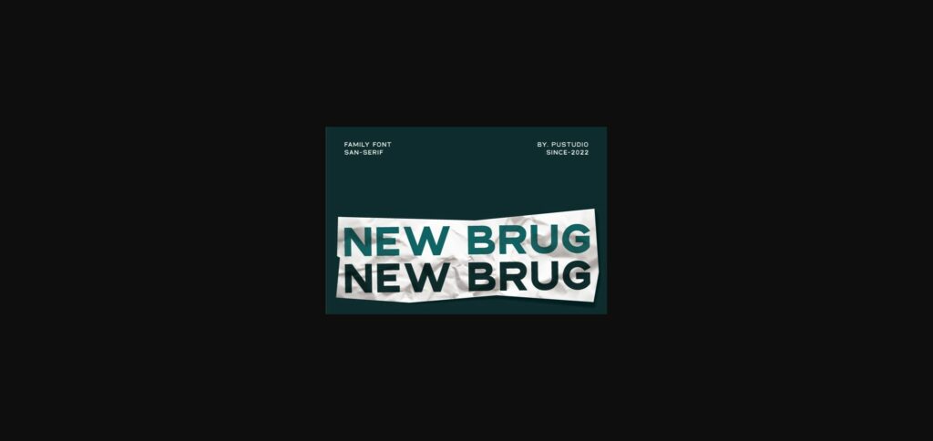 New Brug Font Poster 3