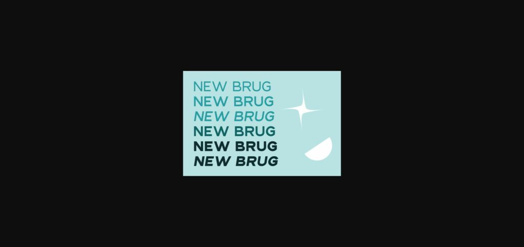 New Brug Font Poster 4