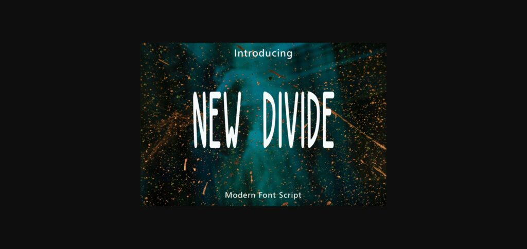 New Divide Font Poster 3