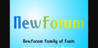 New Forum Font Poster 1