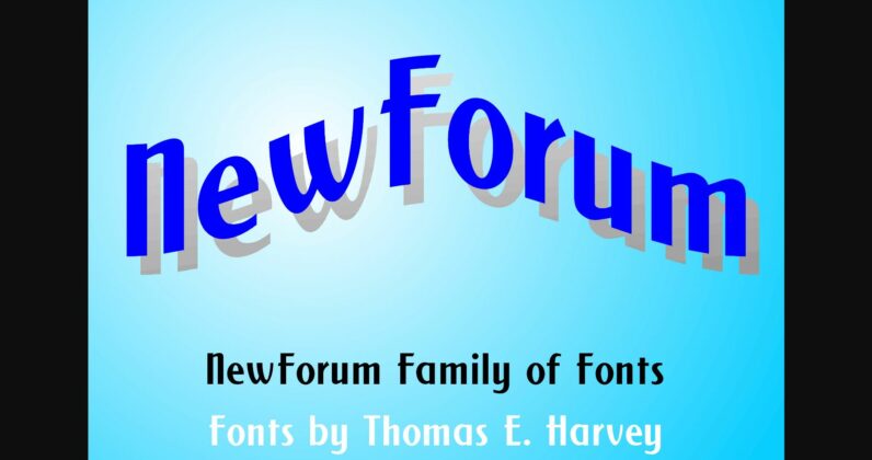 New Forum Font Poster 6