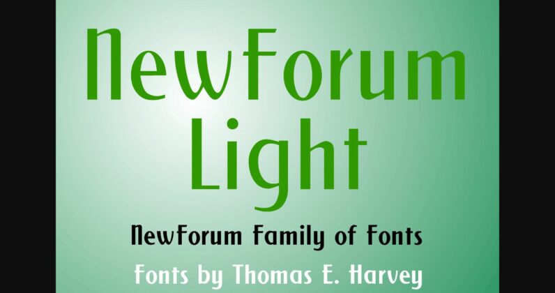 New Forum Light Font Poster 3