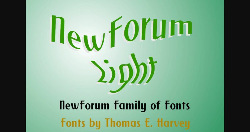 New Forum Light Font Poster 6