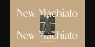 New Machiato Font Poster 1