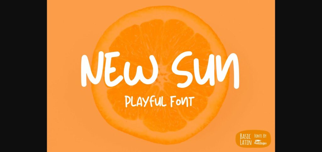 New Sun Font Poster 3