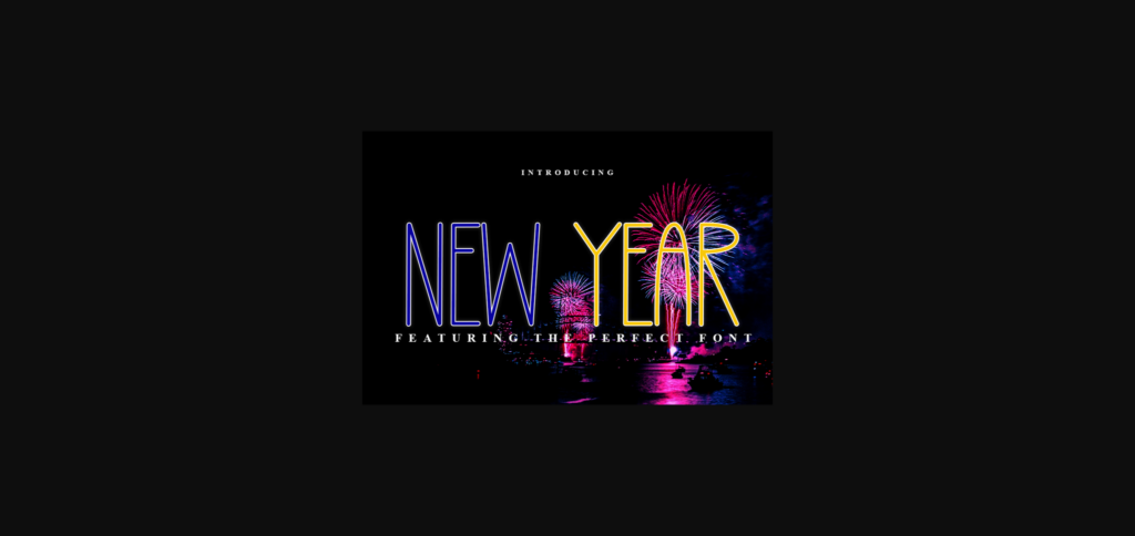 New Year Font Poster 1