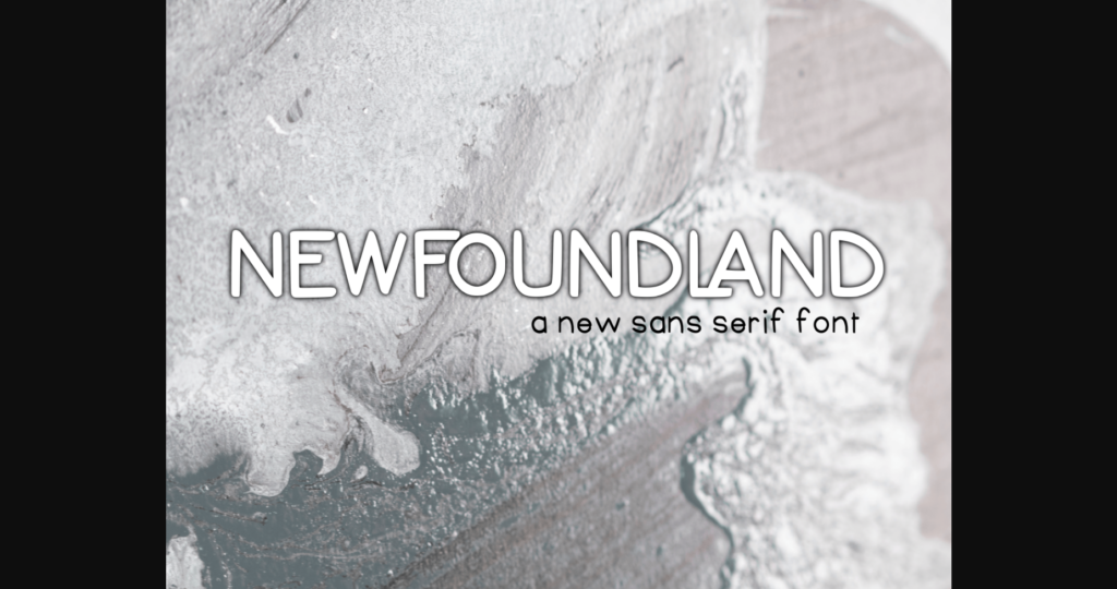 Newfoundland Font Poster 3