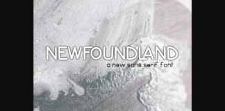 Newfoundland Font Poster 1