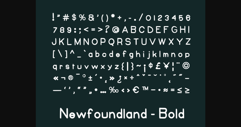 Newfoundland Font Poster 5