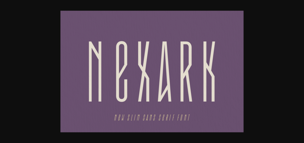 Nexark Font Poster 1