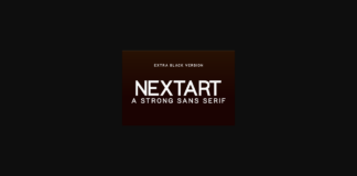 Nextart Extra Black Font Poster 1