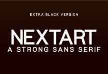 Nextart Extra Black Font