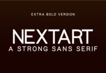 Nextart Extra Bold Font