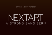 Nextart Extra Light Font