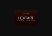 Nextart Light Font Poster 1