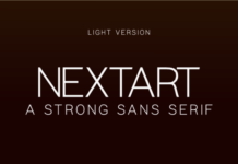 Nextart Light Font