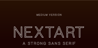 Nextart Outline Medium Font