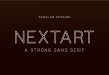 Nextart Outline Regular Font