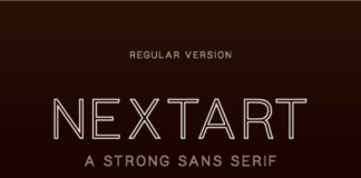 Nextart Outline Regular Font