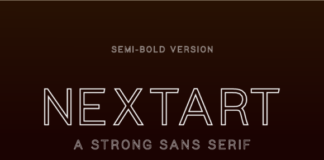 Nextart Outline Semi-Bold Font