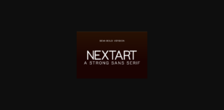 Nextart Semi-Bold Font Poster 1