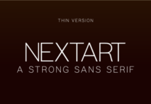 Nextart Thin Font