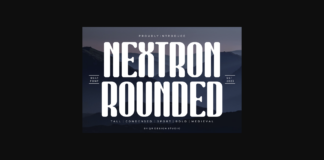 Nextron Rounded Font Poster 1