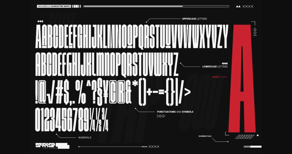 Nexusbold Font Poster 11