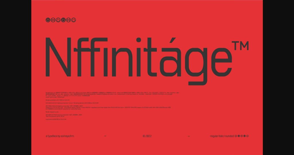 Nffinitage Font Poster 3