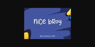 Nice Broy Font Poster 1