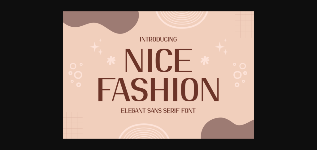 Nice Fashion Font Poster 3