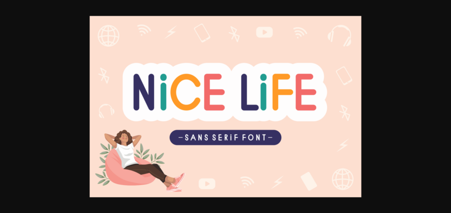 Nice Life Font Poster 3