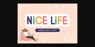 Nice Life Font Poster 1