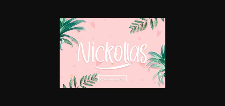 Nickollas Font Poster 3