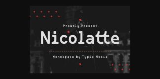 Nicolatte Font Poster 1