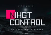 Night Control Fonts