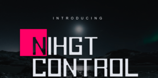 Night Control Fonts