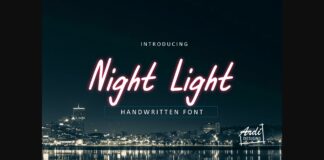 Night Light Font Poster 1