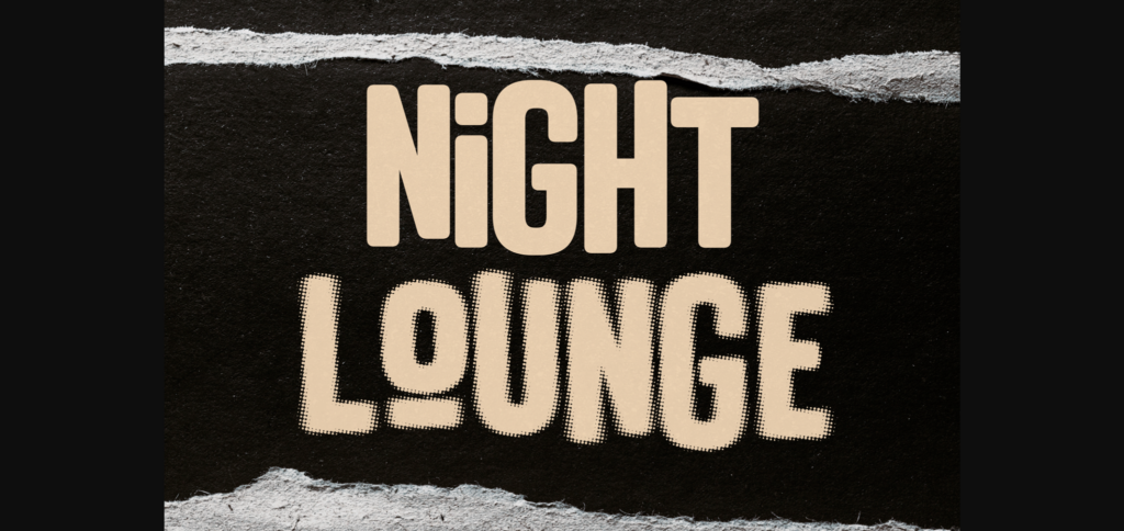 Night Lounge Font Poster 3