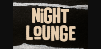 Night Lounge Font Poster 1