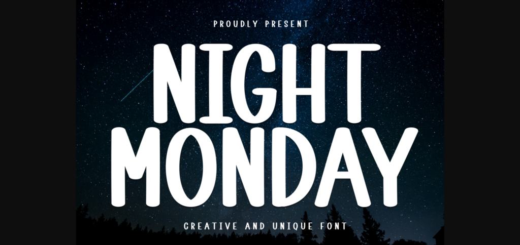Night Monday Font Poster 1