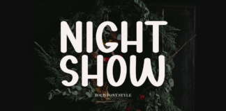 Night Show Font Poster 1