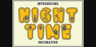 Night Time Font Poster 1